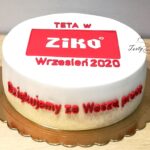 Tort firmowy z logo Ziko