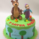 tort z maszą i niedźwiedziem