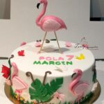 tort z flamingami