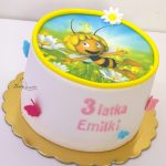 tort z wydrukiem pszczółka Maja