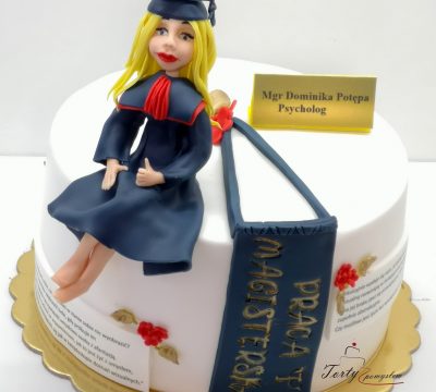 tort na zakończenie pracy magisterskiej dla kobiety