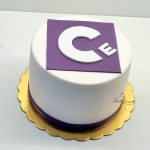 tort firmowy z logo cyrek