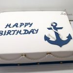 tort marynarski z kotwicą na urodziny