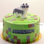 tort minecraft z kotem