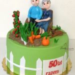tort ogródek na 50 rocznicę ślubu