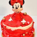 tort z Myszką Minnie w czerwonej sukience