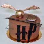 brązowy tort harry potter