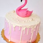 tort z flamingiem