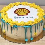 tort firmowy drip z logo shell