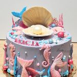 morski tort z perłą dla dziewczynki KRAKÓW