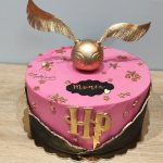rózowo złoty tort Harry Potter kraków