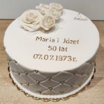 tort na 50 rocznicę ślubu